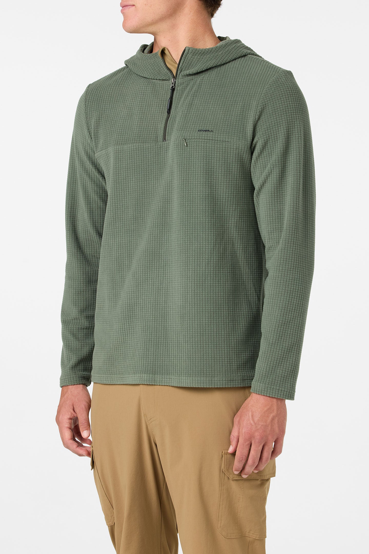 TRVLR Hooded Quarter Zip Long Sleeve Pullover - Image 3