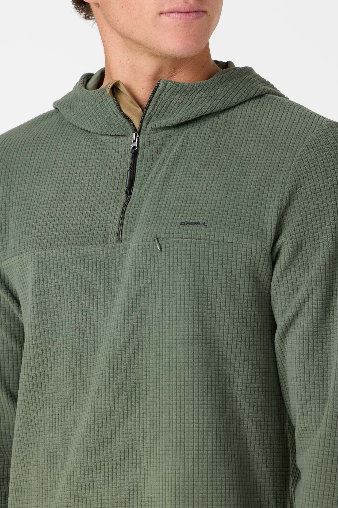 TRVLR Hooded Quarter Zip Long Sleeve Pullover - Image 4