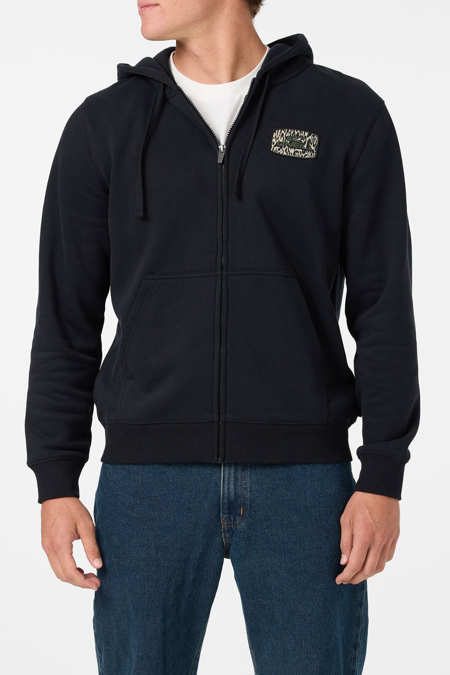Patched Classic Zip Hoodie - Image 2