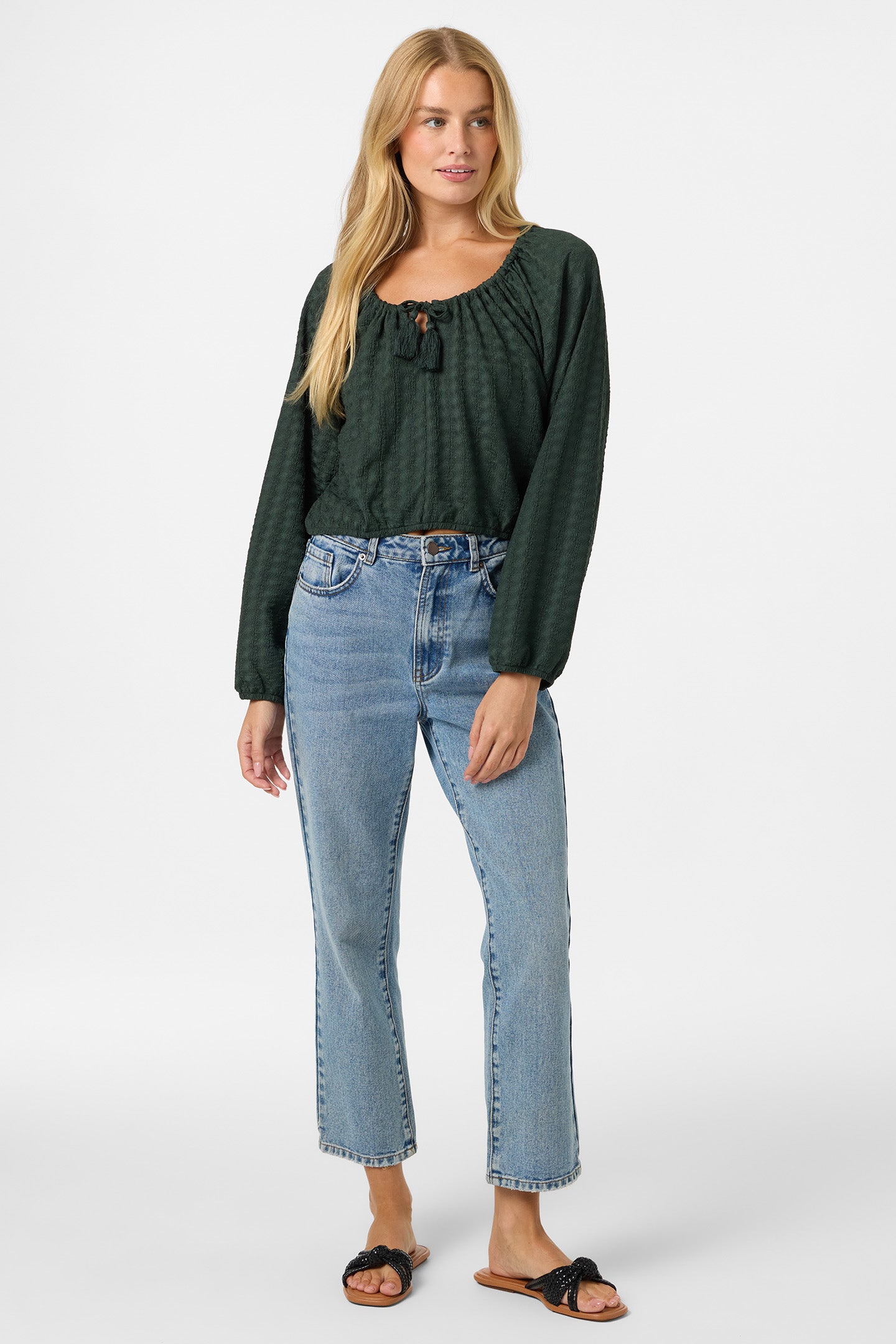 Cami Knit Long Sleeve Top - Image 3