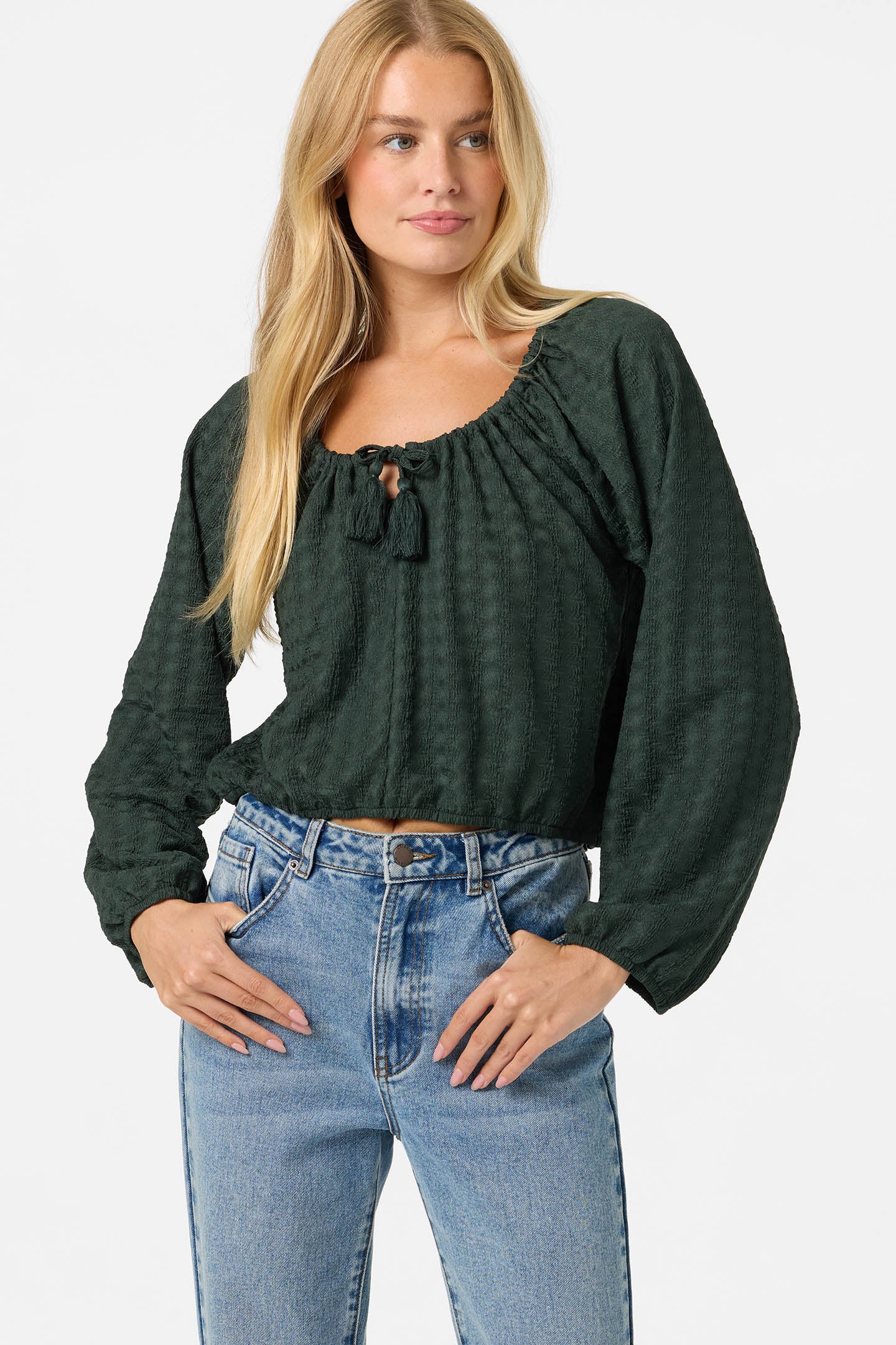 Cami Knit Long Sleeve Top - Image 6