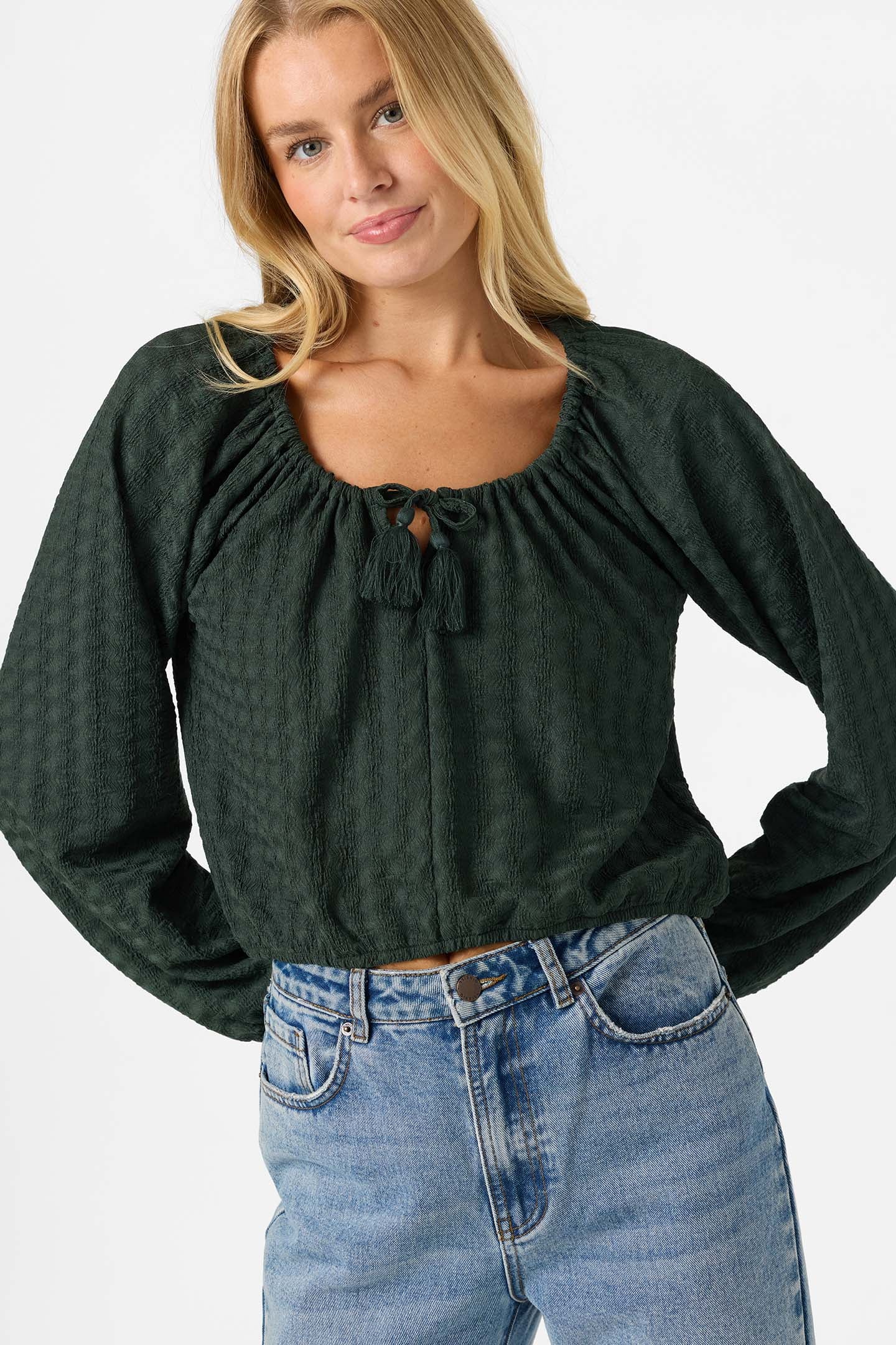Cami Knit Long Sleeve Top - Image 4