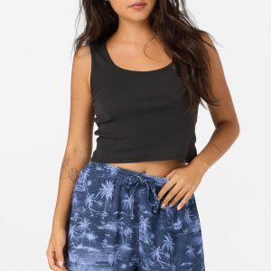 Millie Tropical Scene Beach Shorts