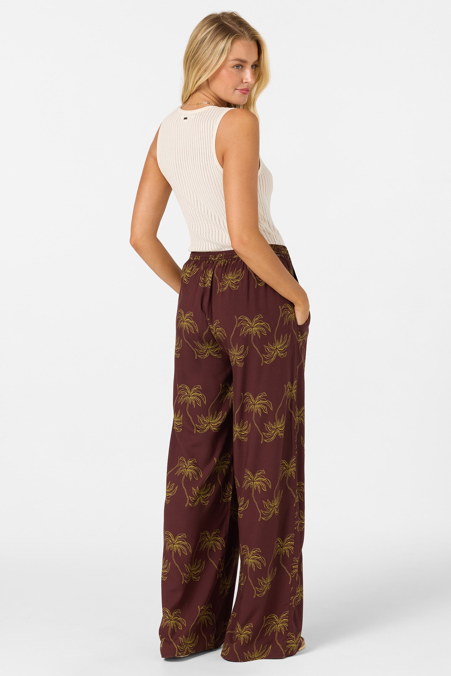 Rosalie Palm Stripe Pants - Image 3