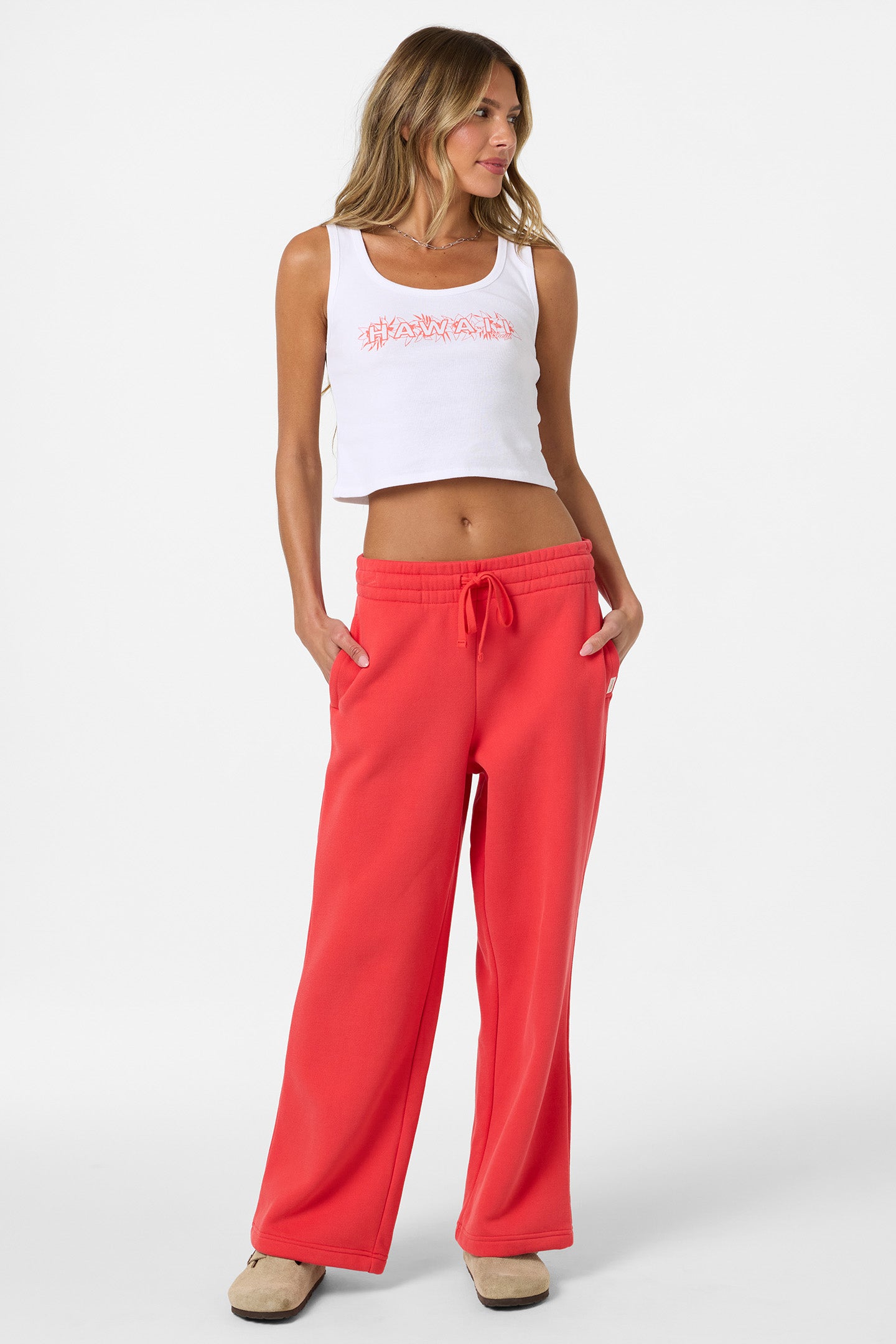 Straight Leg Fleece Sweatpants - Image 3