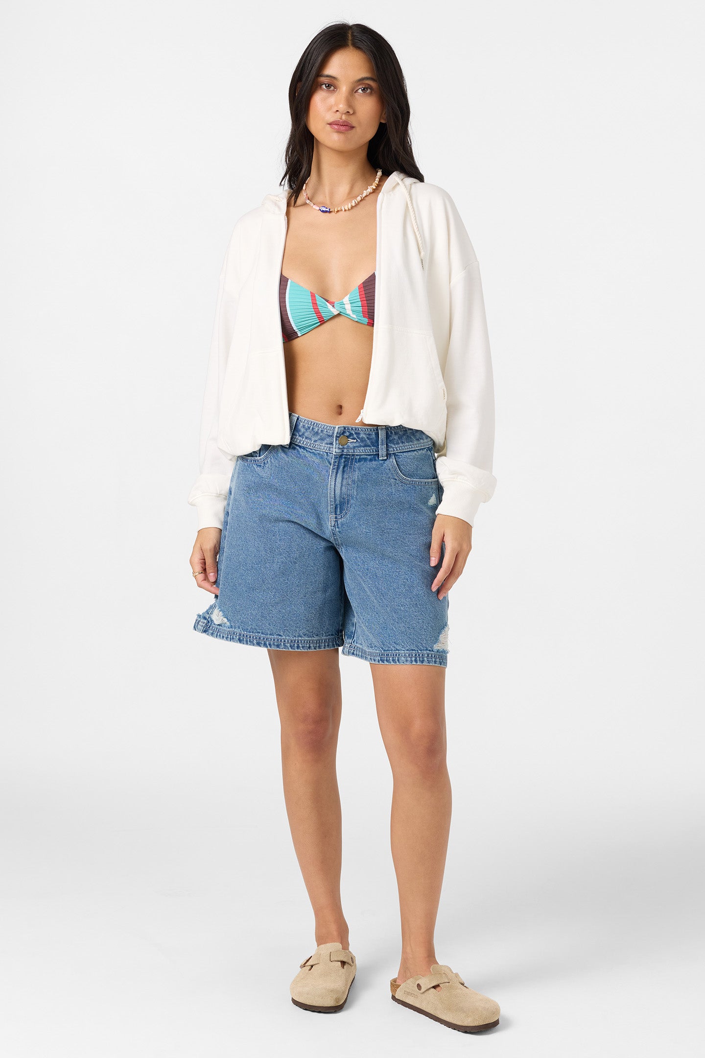 Mae Bubble Zip Fleece Hoodie - Image 4
