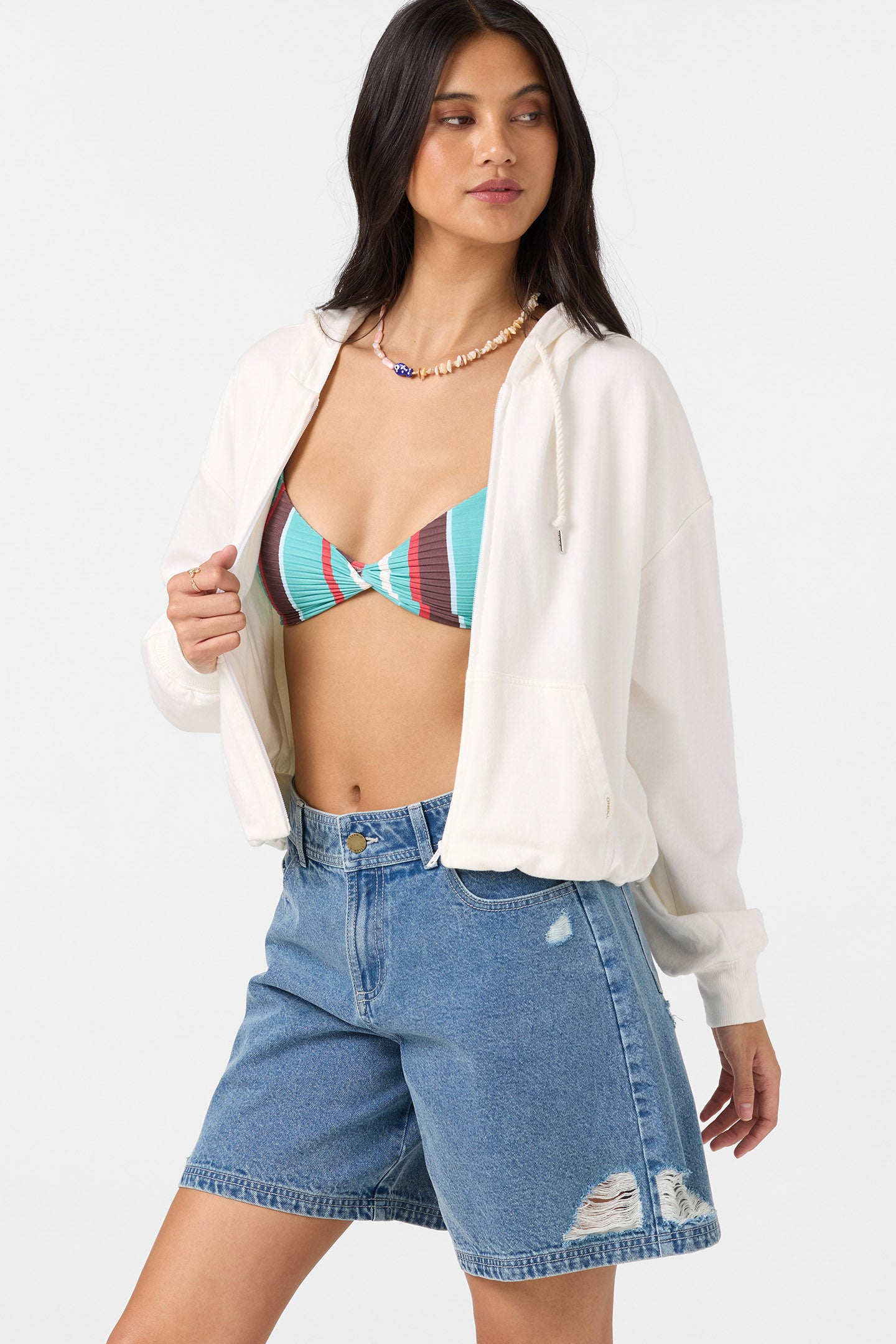 Mae Bubble Zip Fleece Hoodie - Image 6