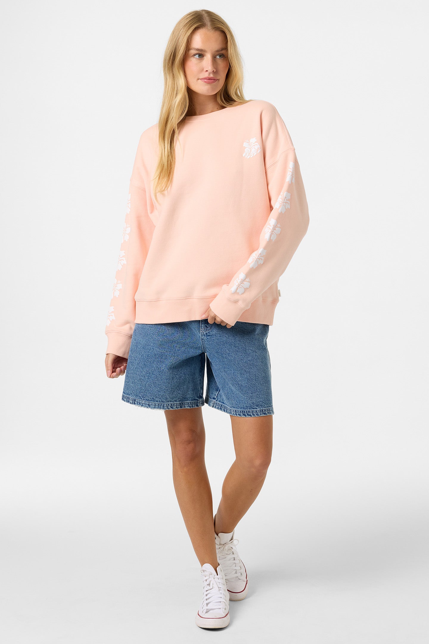 Mini Hibis Oversized Crew Neck Fleece - Image 3