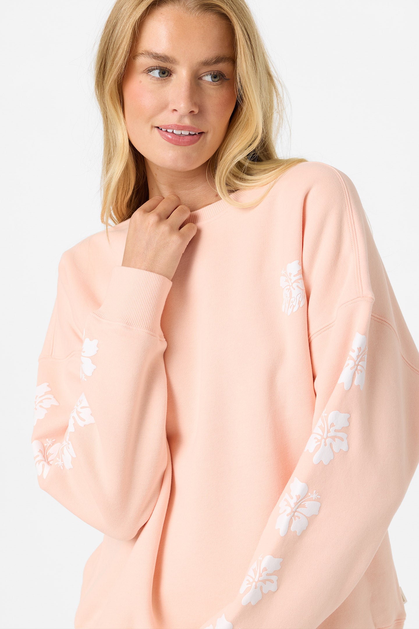 Mini Hibis Oversized Crew Neck Fleece - Image 4