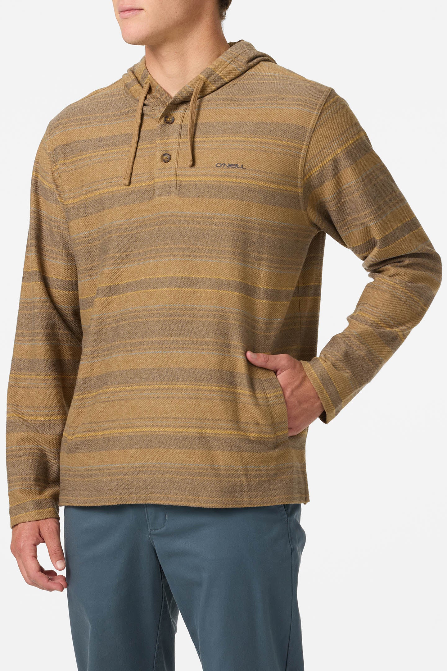 Bavaro Stripe Poncho Pullover Fleece - Image 3