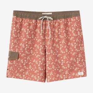 Hermosa Retro 17 Elastic Waist Swim Trunks
