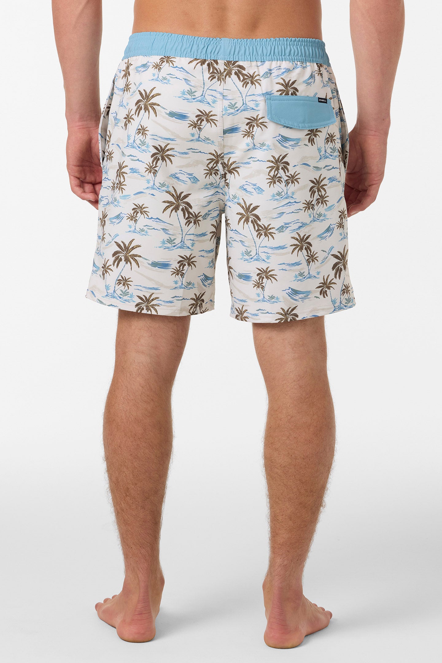 Hermosa Elastic Waist Lined 17 Swim Trunks - Image 4