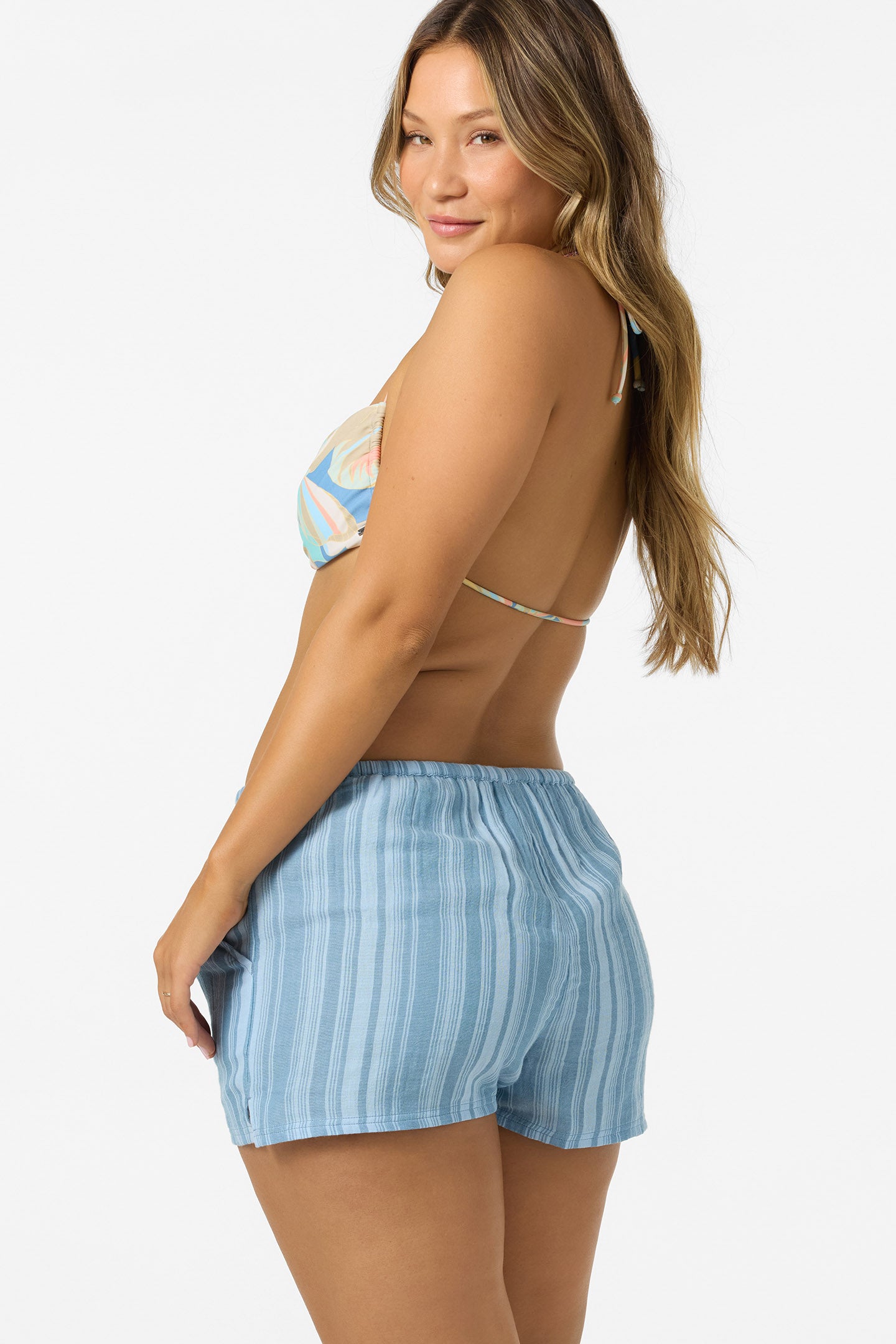 Brenda Waves Stripe Beach Shorts - Image 9