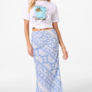 Bellamy Abstract Midi Skirt