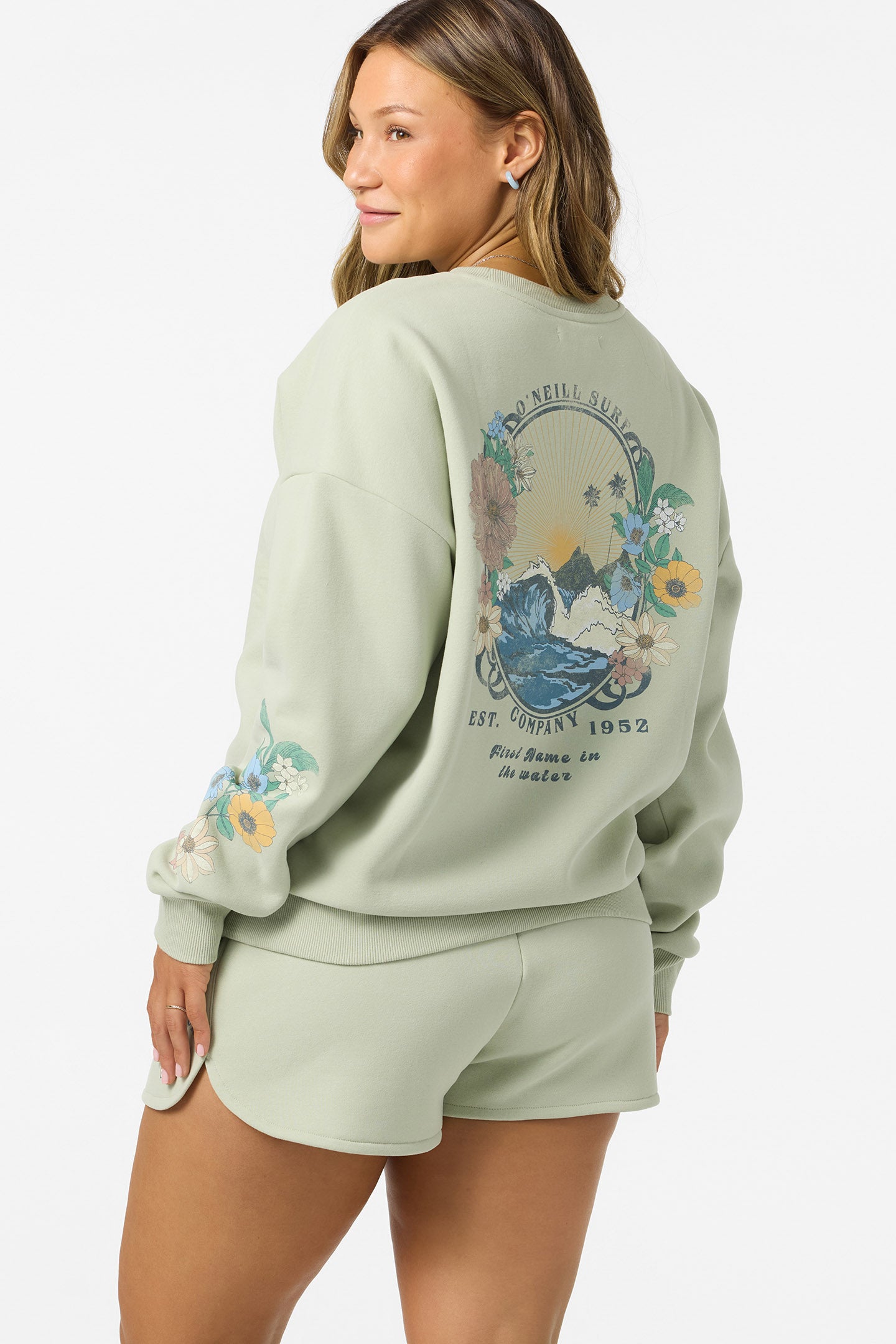 Petal Oversized Crew Neck Fleece - Image 2