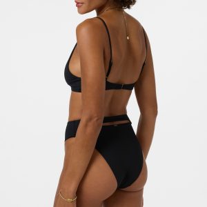Saltwater Solids Max High Waist Full Bikini Bottoms