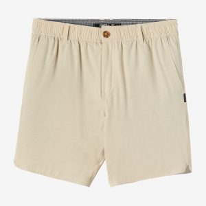 Reserve Light Check Scallop Elastic Waist 18 Hybrid Shorts
