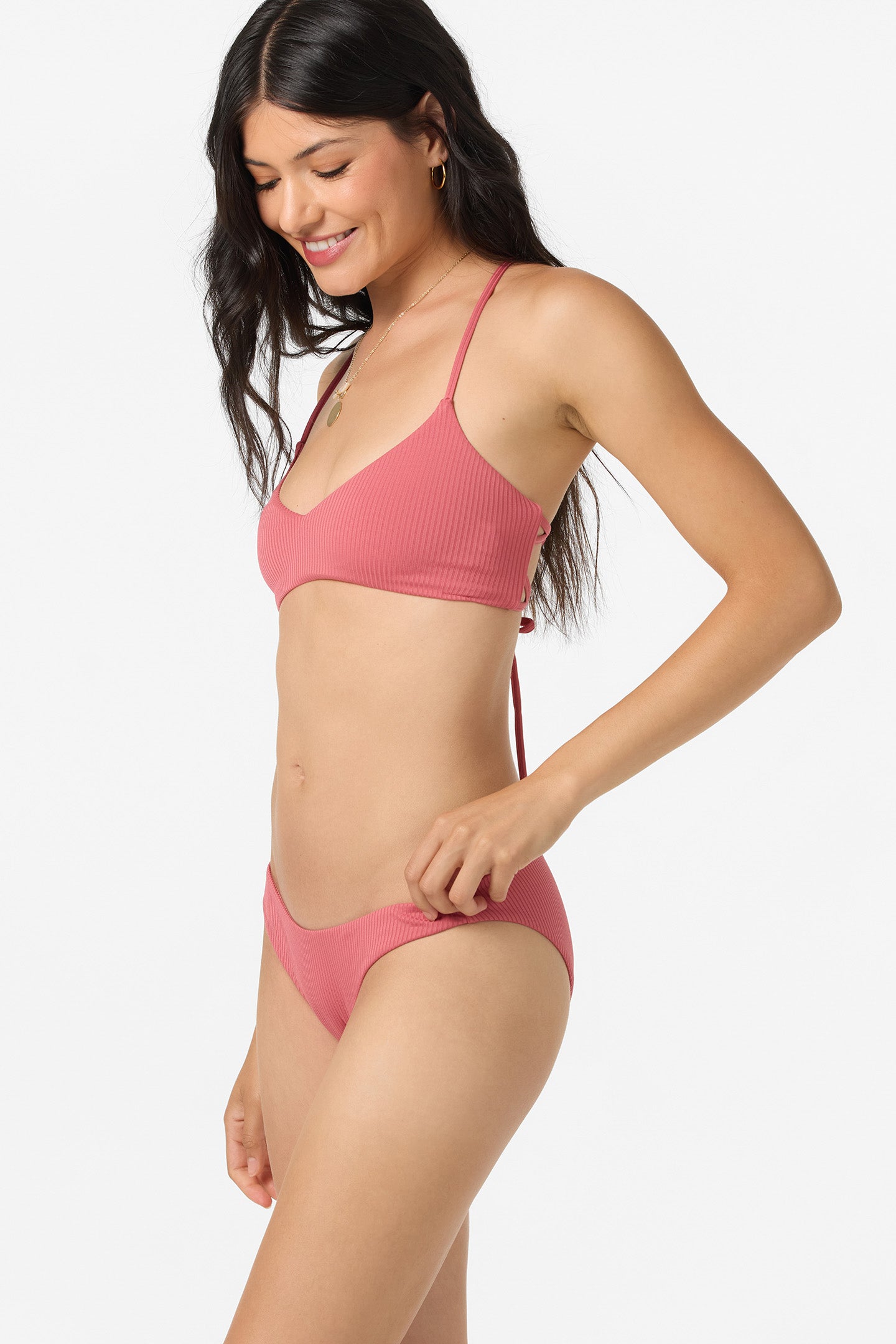 Saltwater Solids Rib Rockley Medium Bikini Bottoms - Image 4
