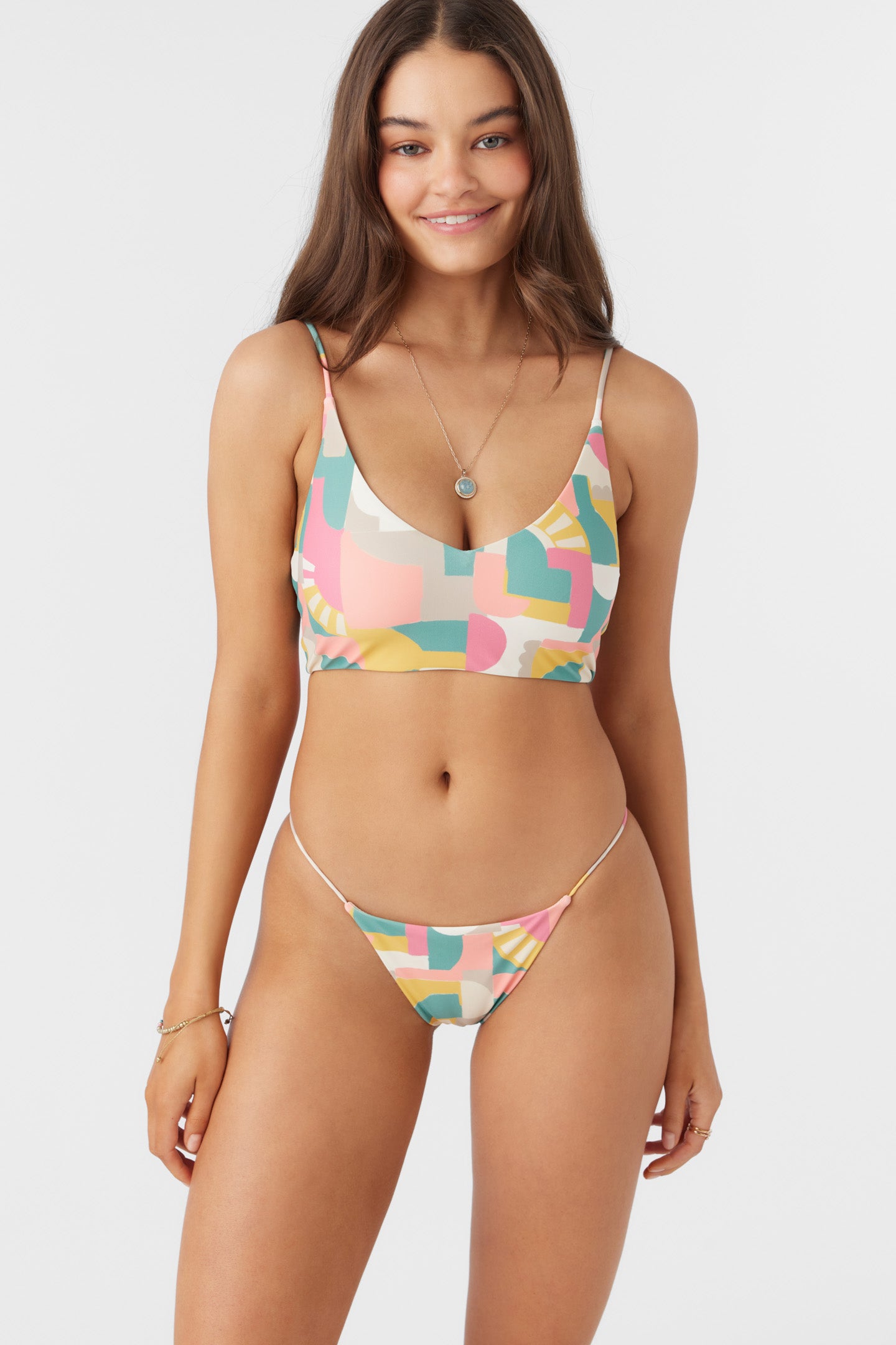 Lisbon Geo Middles Active Bikini Top - Image 9
