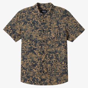 TRVLR Perforated Printed Standard Fit Shirt