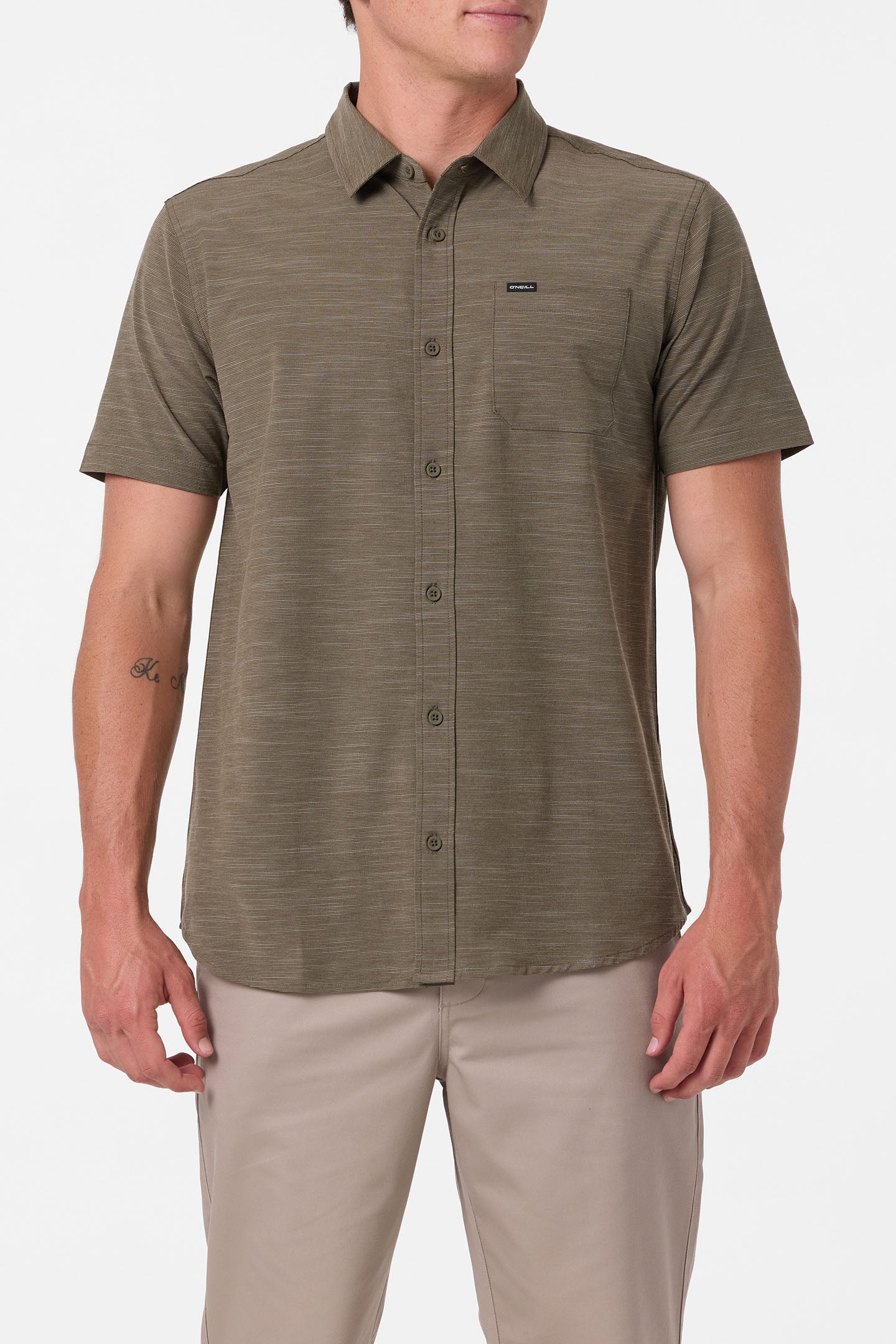 UPF Slub Solid Standard Fit Shirt - Image 2