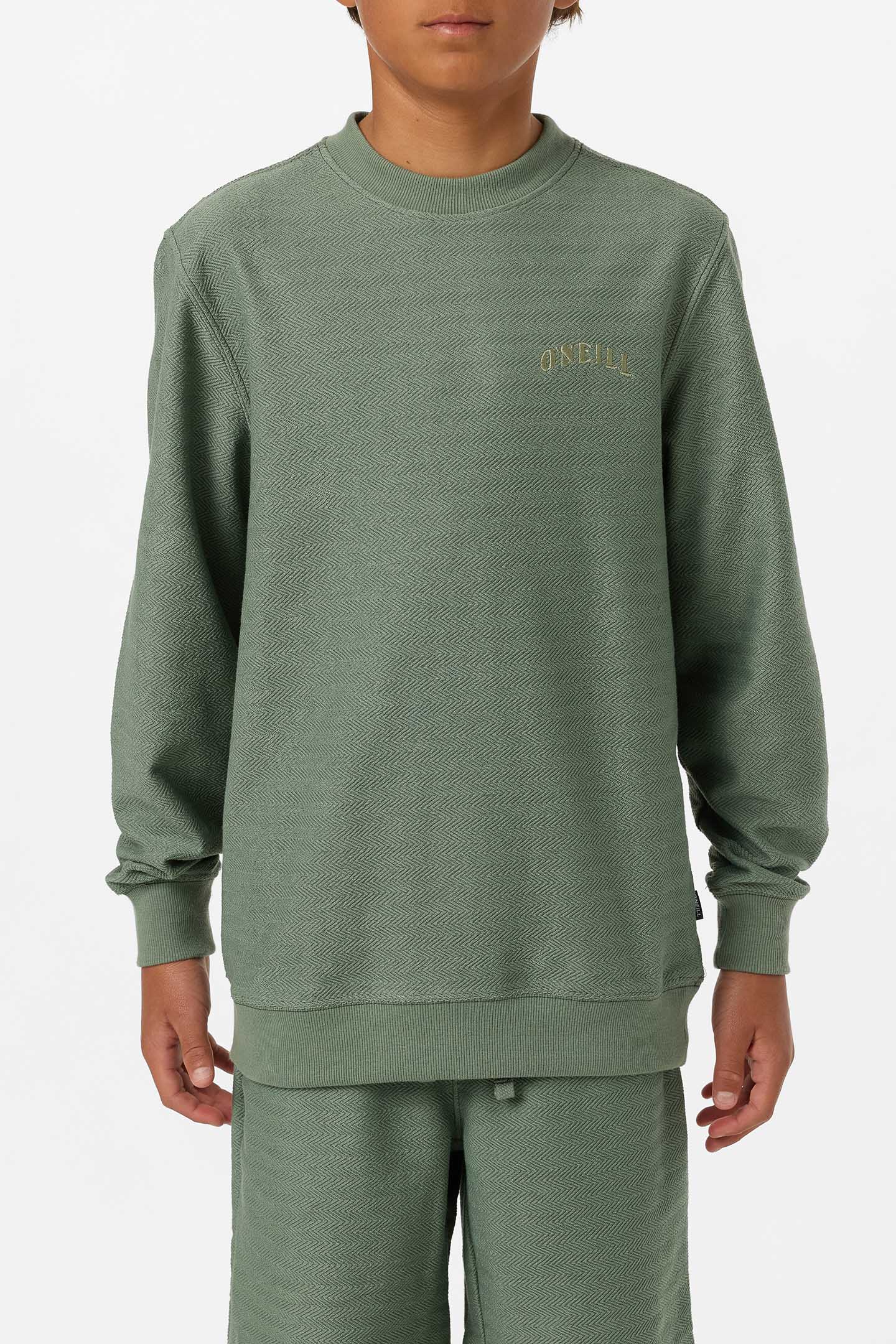 Boy's Bavaro Solid Crew Neck Fleece - Image 2