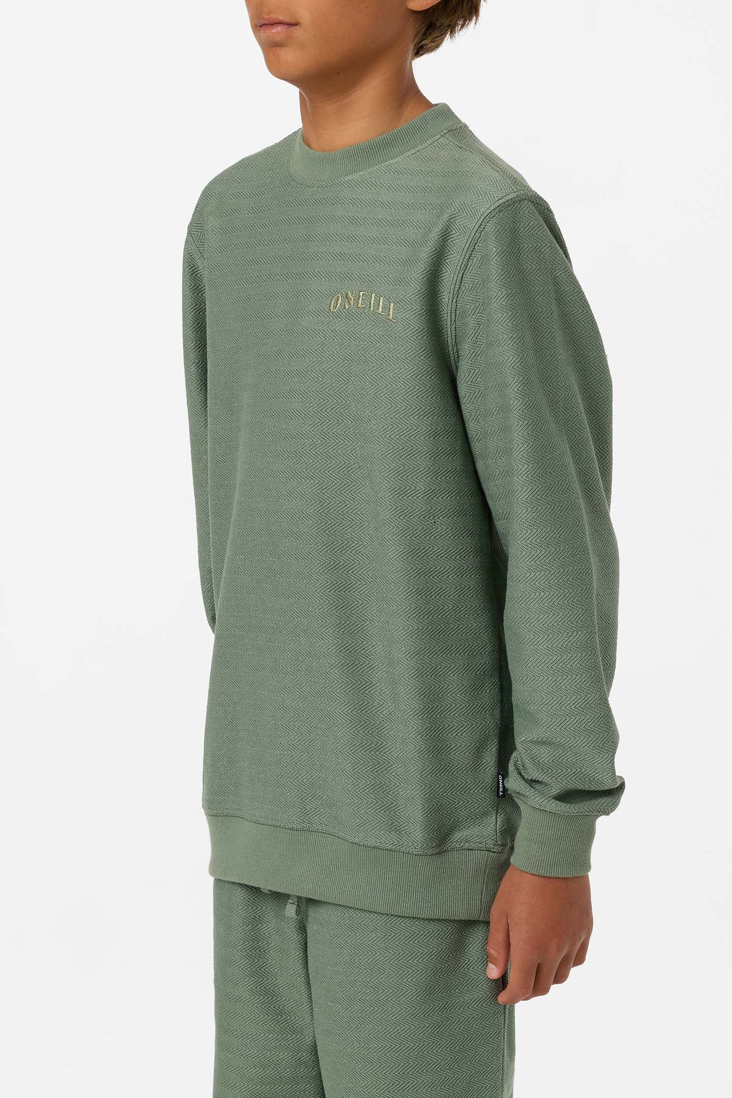 Boy's Bavaro Solid Crew Neck Fleece - Image 4