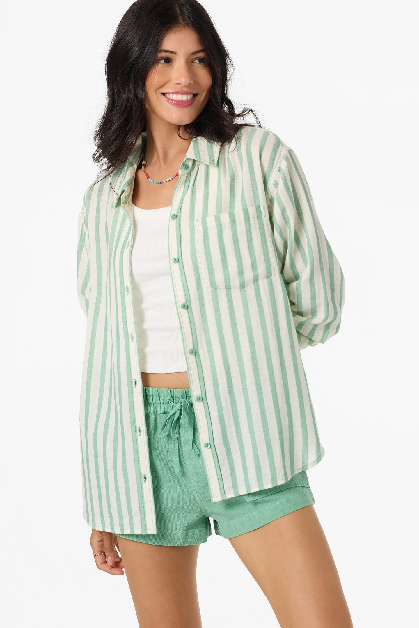 Leni Stripe Relaxed Long Sleeve Top - Image 8