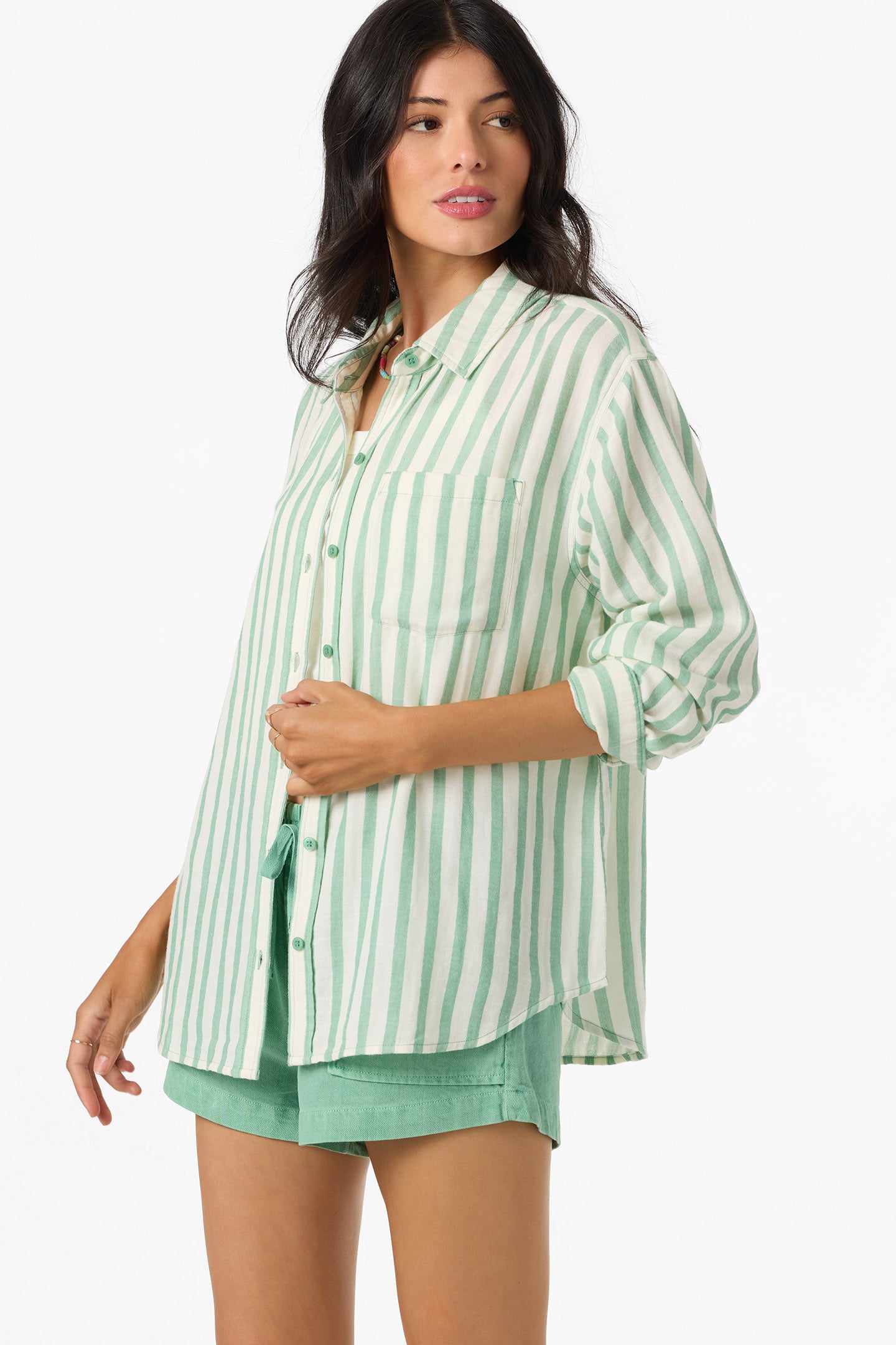 Leni Stripe Relaxed Long Sleeve Top - Image 7