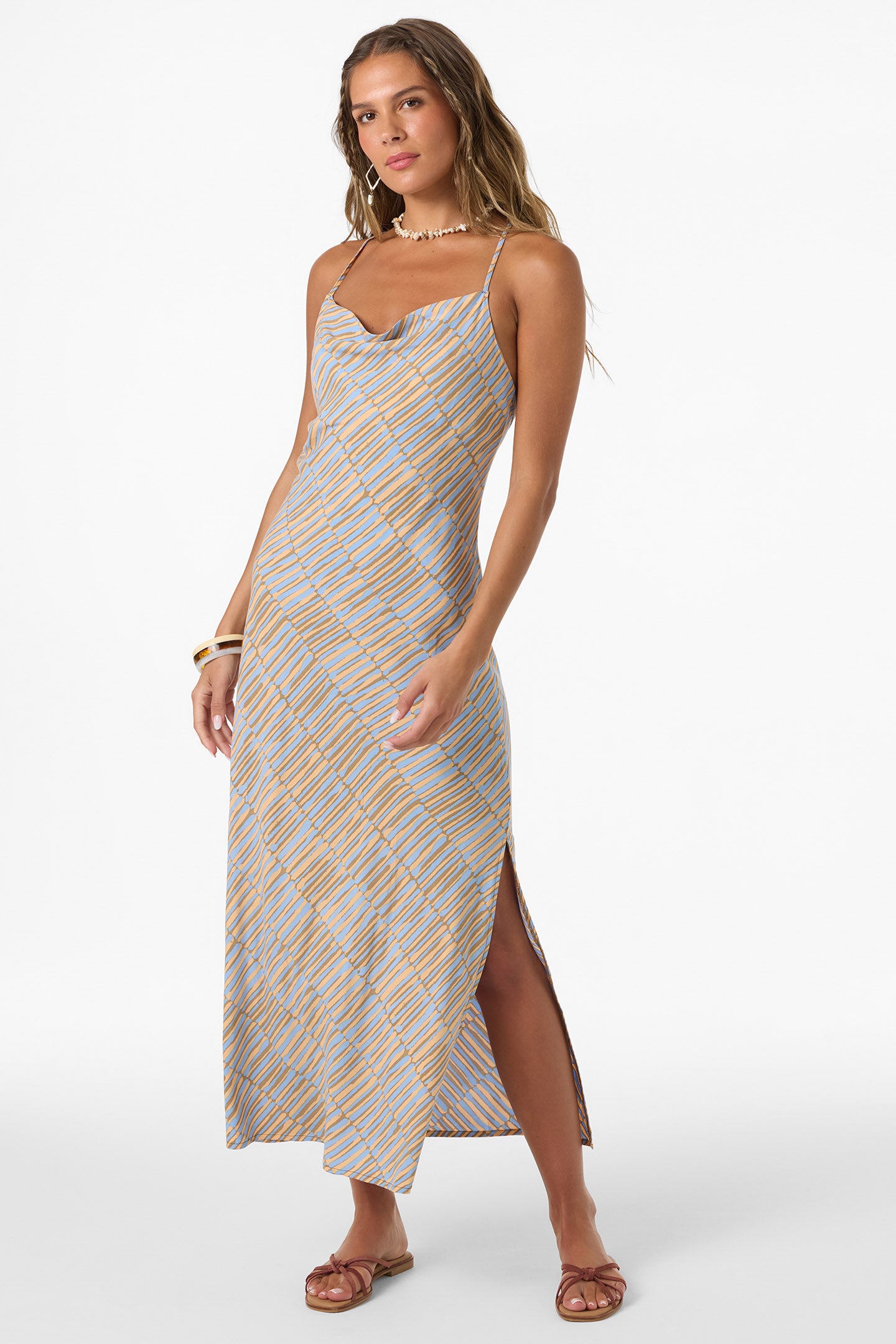 Holly Stripe Midi Dress
