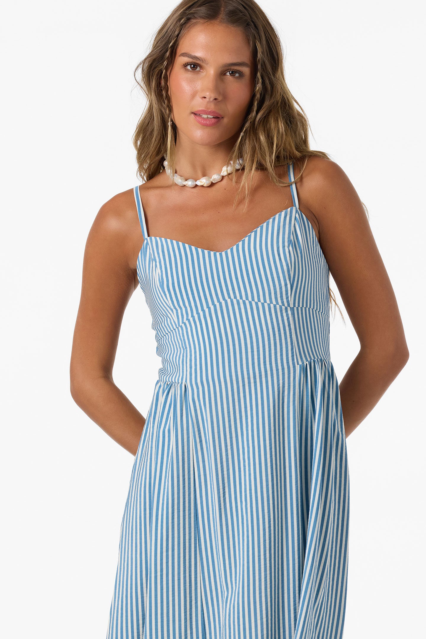 Linden Stripe Midi Dress - Image 6