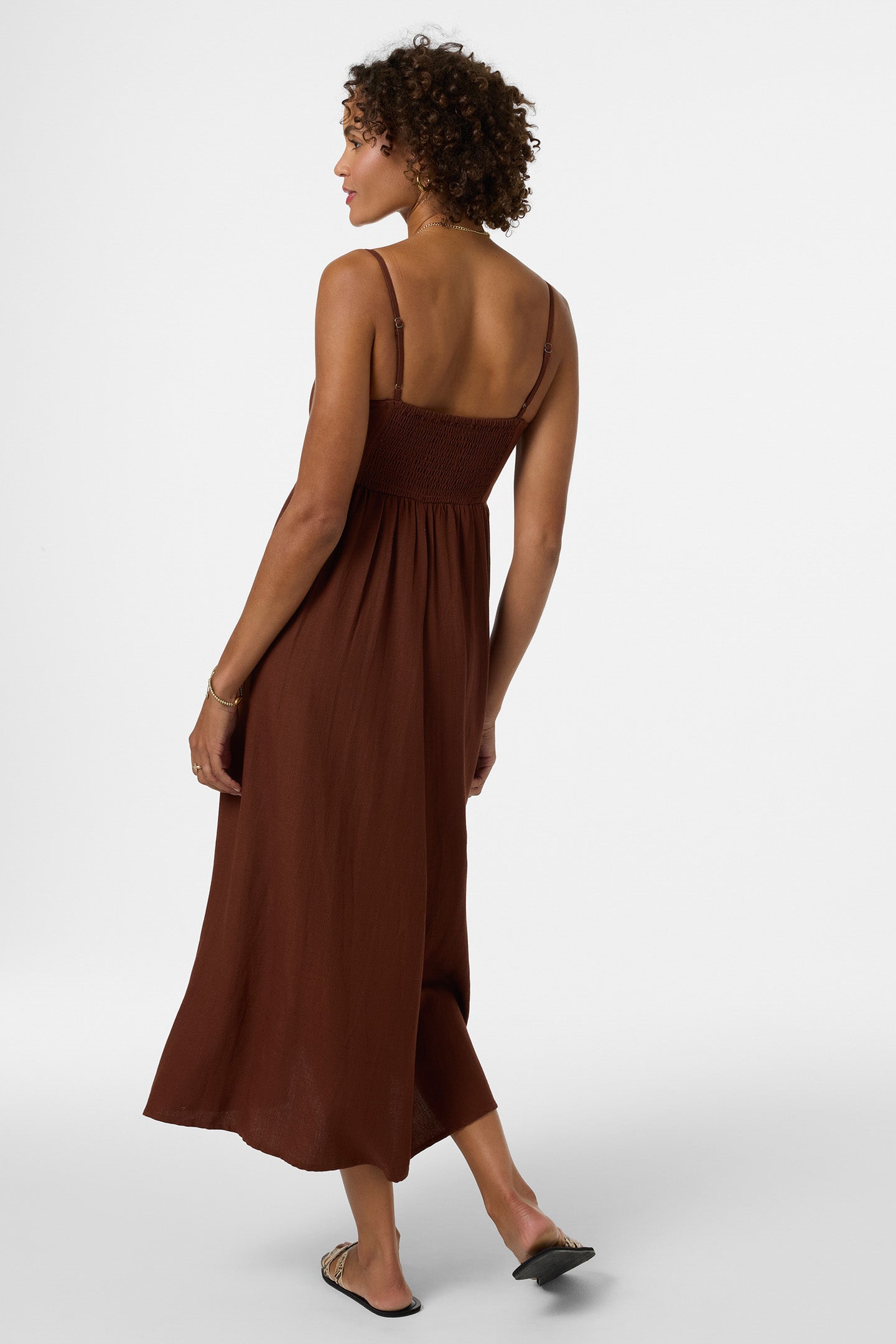 Linden Solid Midi Dress - Image 3