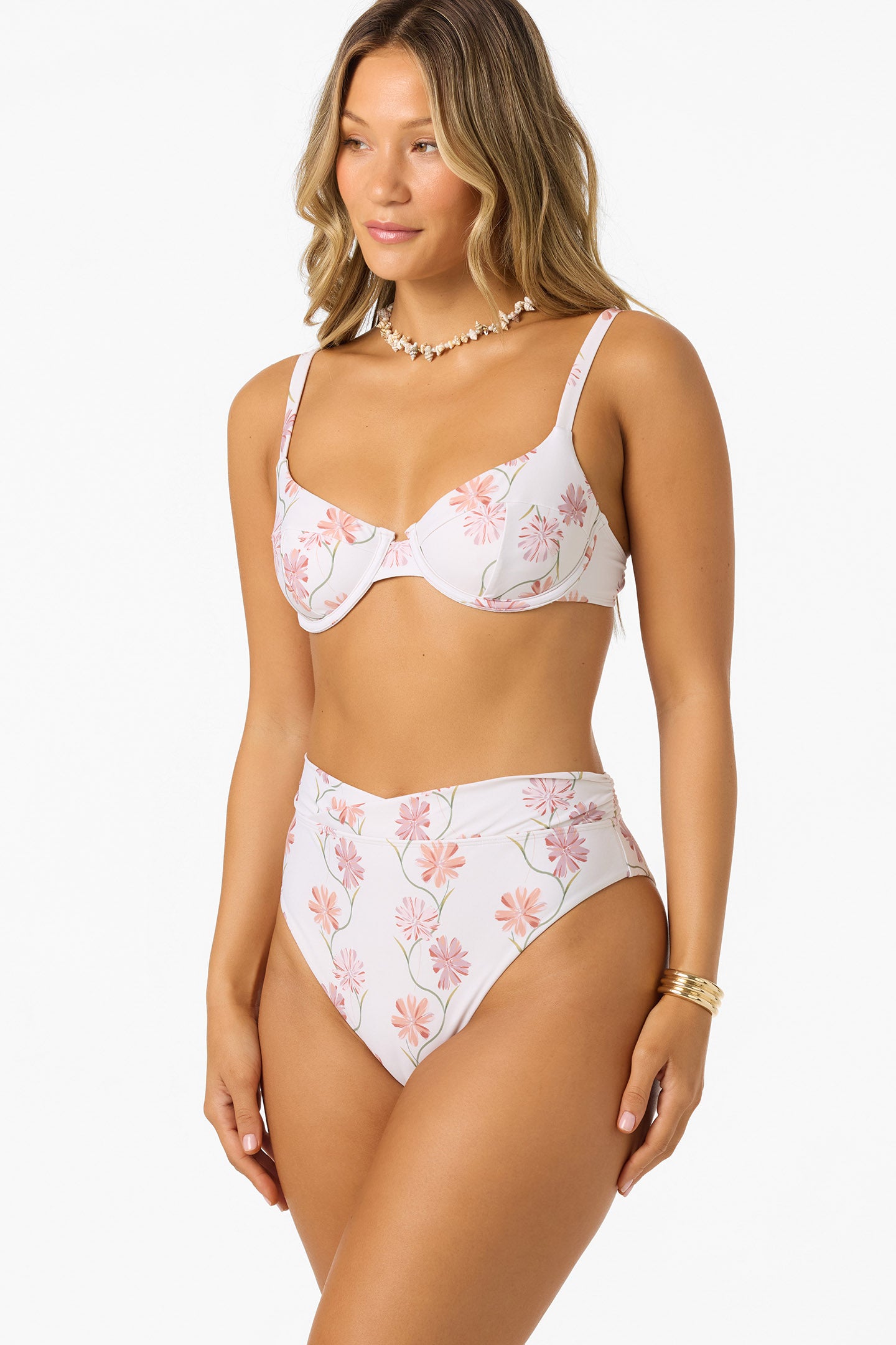 Ivy Floral Seashell Bra Bikini Top - Image 5
