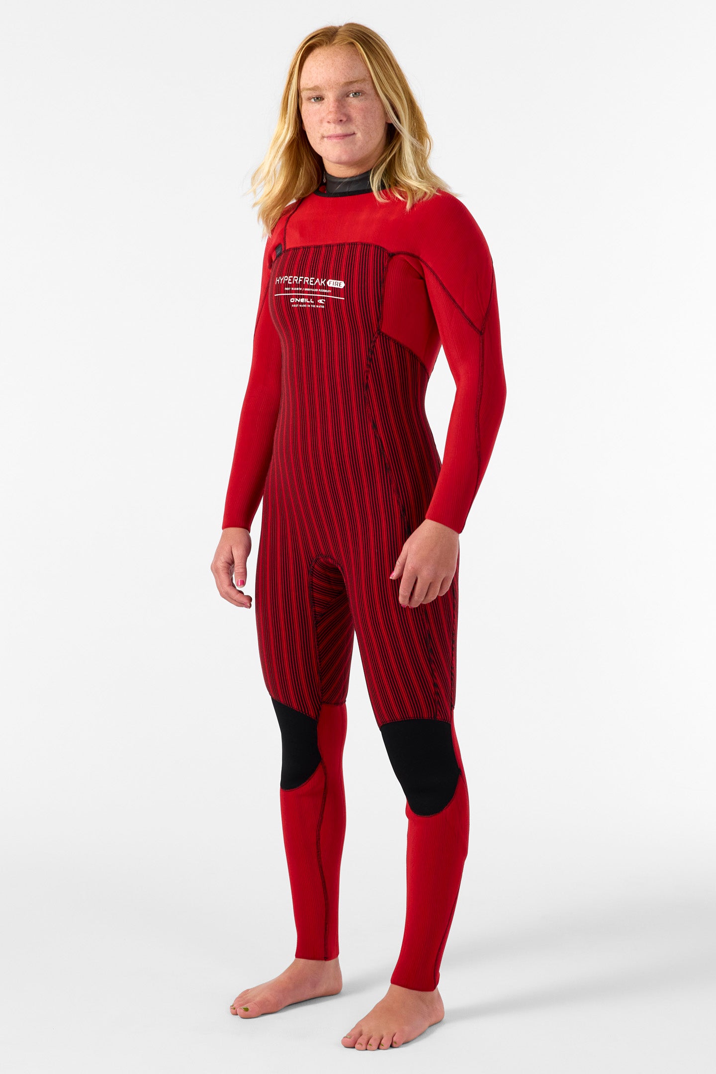 Women's Hyperfreak Fire 4/3mm+ Chest Zip Full Wetsuit - Image 3
